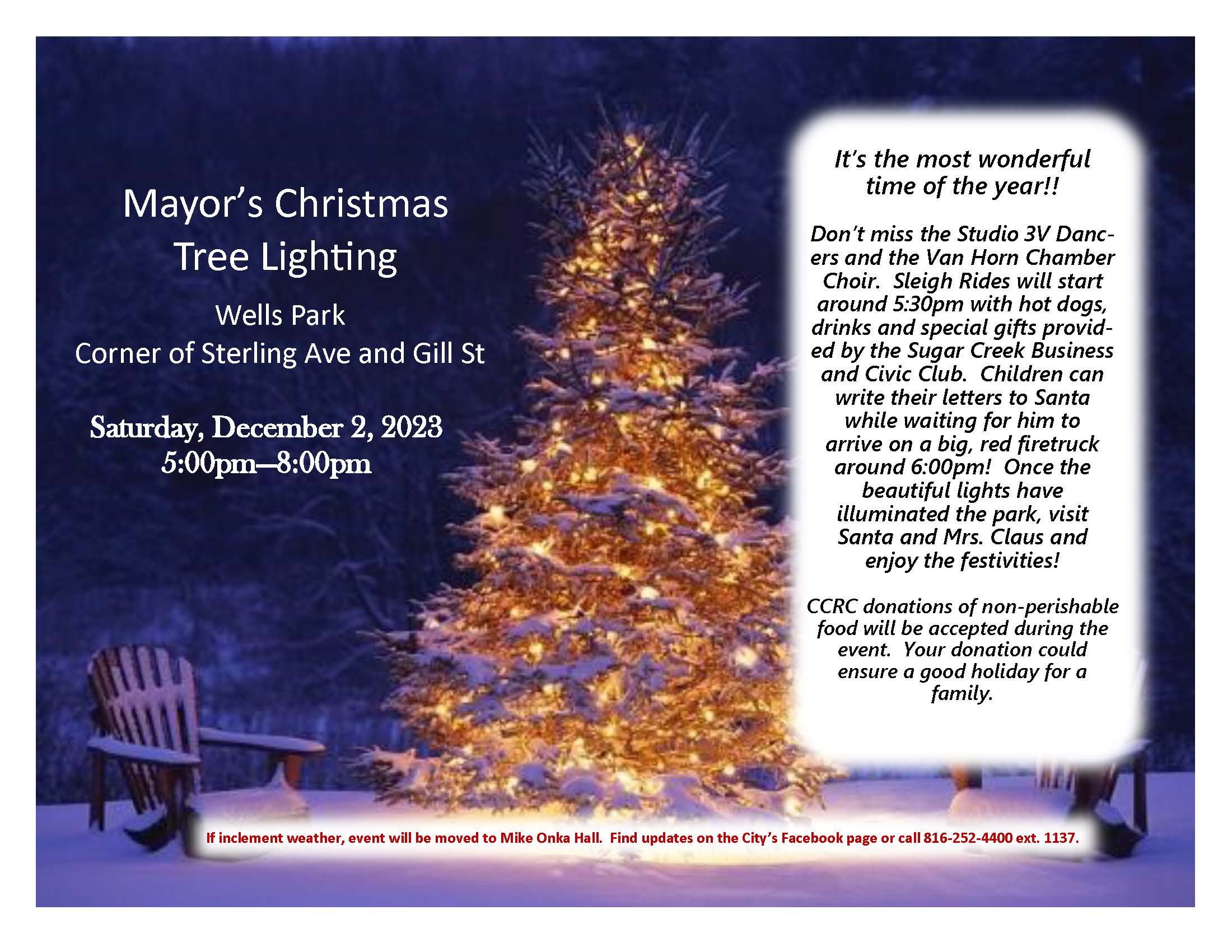 2023 Mayor's Christmas Tree Lighting